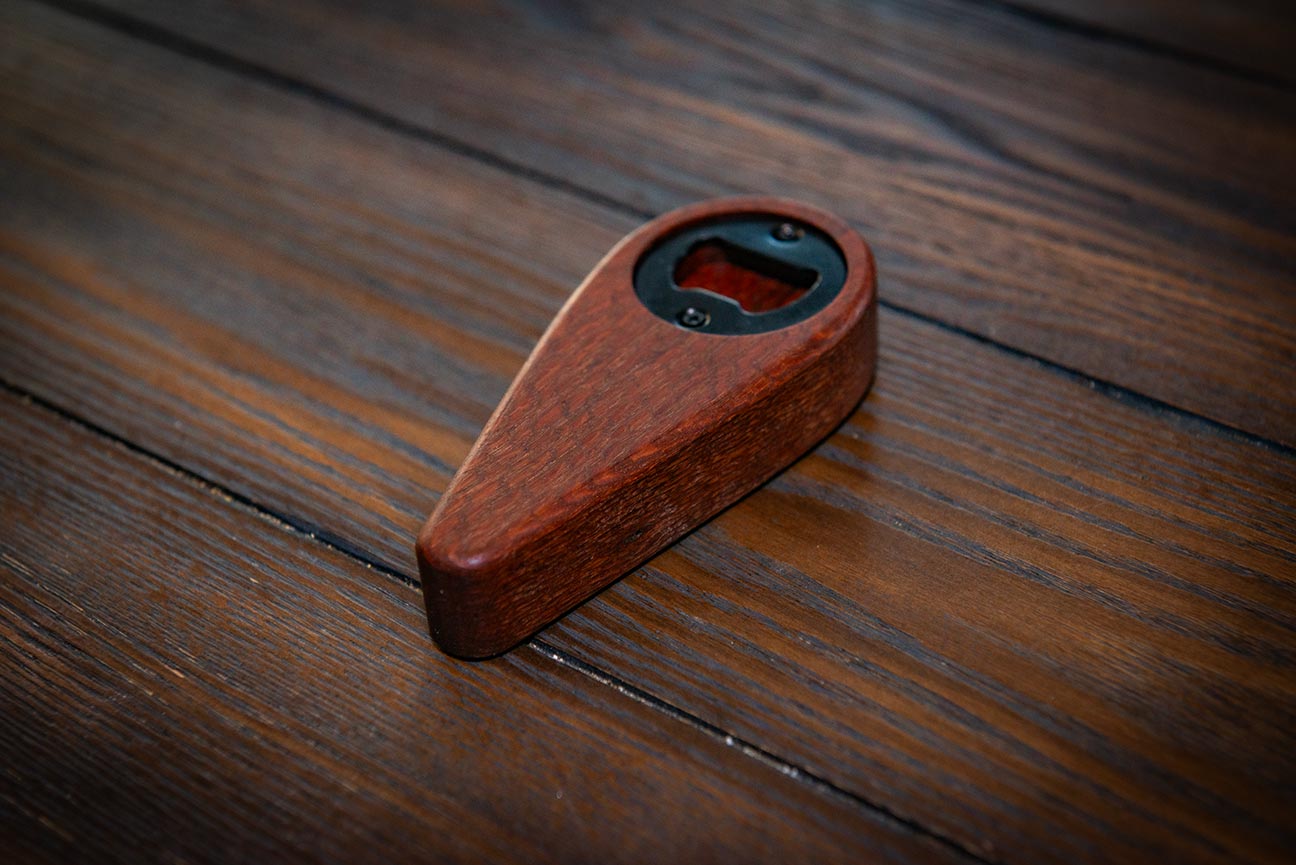 Leopard Wood Bottle Opener