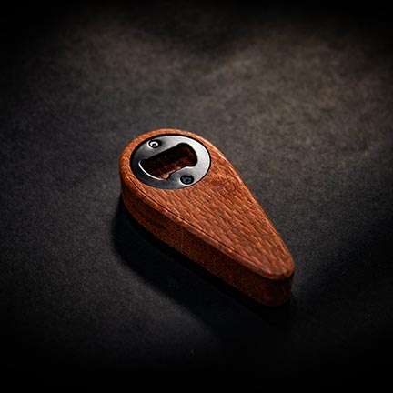 Leopard Wood Bottle Opener