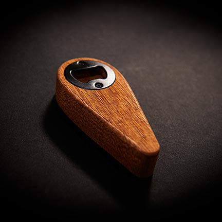 Sapele African Mahagony Bottle Opener